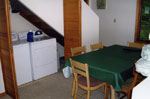 Laundry area  Cottage #6 at Crown Point Resort in Stoughton, Wisconsin Lake Kegonsa