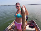 Northern Pike caught at Crown Point Resort on Lake Kegonsa in Stoughton, WI